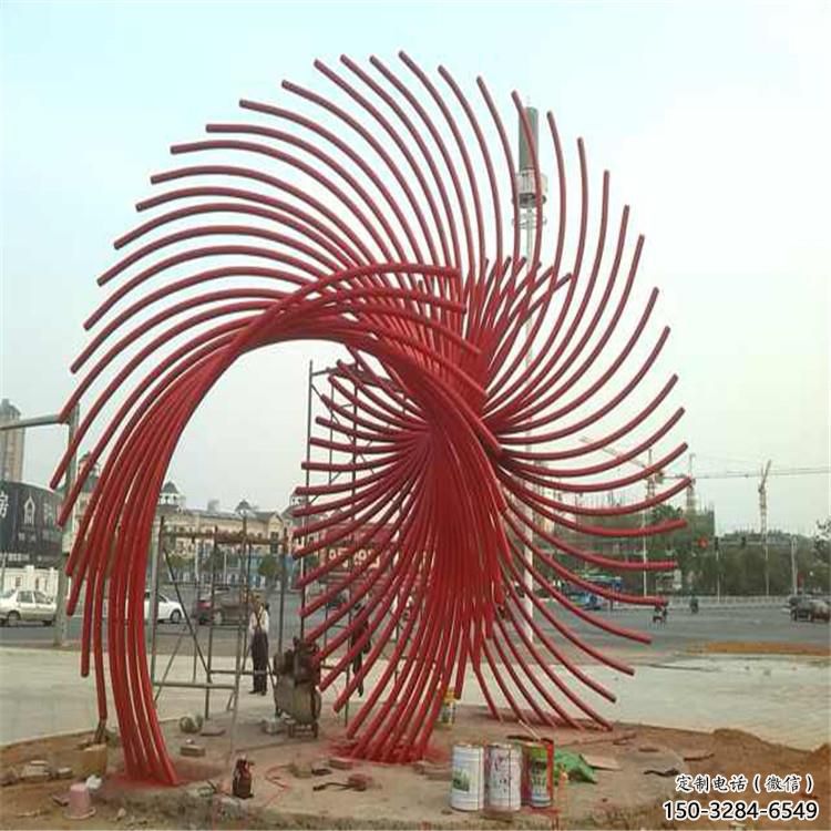 彩绘凤尾雕塑 景观雕塑 街头雕塑 彩绘凤尾雕塑 景观雕塑 街头雕塑