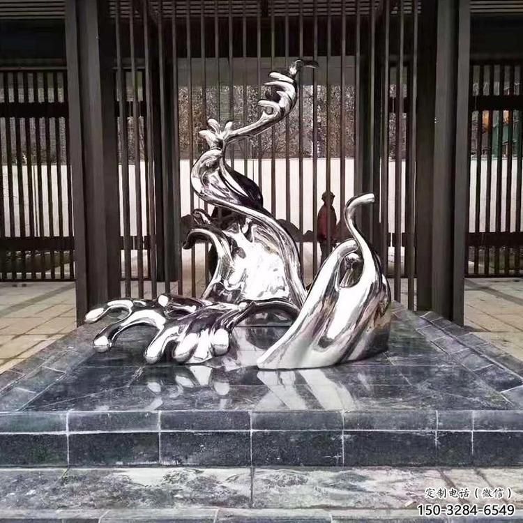 浪花雕塑 抽象艺术波浪雕塑 烤漆波浪雕塑 浪花雕塑 抽象艺术波浪雕塑 烤漆波浪雕塑