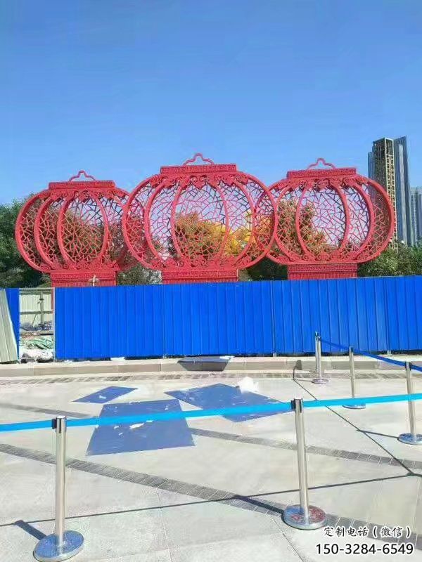 灯笼雕塑 拉丝雕塑 步行街雕塑 灯笼雕塑 拉丝雕塑 步行街雕塑
