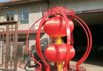 灯笼雕塑 仿真雕塑 烤漆雕塑