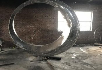 大门口月牙雕塑 发光公园雕塑 仿真月亮牙雕塑