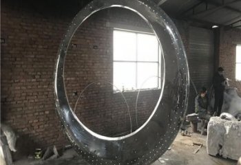 广场月牙雕塑 抽象雕塑 烤漆月亮牙雕塑