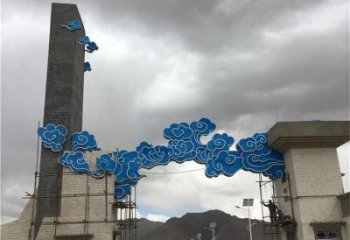 步行街云彩雕塑 游乐场云团雕塑 铸造祥云雕塑