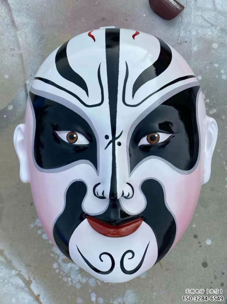 仿真脸谱雕塑 电镀现代摆件 部队雕塑 仿真脸谱雕塑 电镀现代摆件 部队雕塑