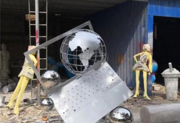 景观电脑雕塑 剪影雕塑 商业街笔记本雕塑