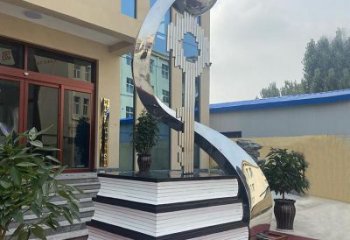 几何钥匙雕塑 发光公园金钥匙雕塑 大门口雕塑