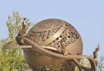 铸造星球雕塑 中式村口星空雕塑 景观雕塑