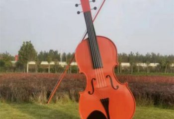 大型琵琶雕塑 锻造发光乐器雕塑 房地产音乐雕塑