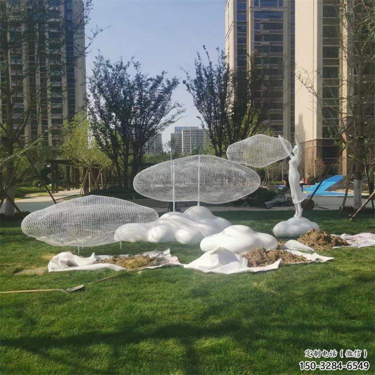 灯光云梯雕塑 景观梯子雕塑 商业街云朵雕塑 灯光云梯雕塑 景观梯子雕塑 商业街云朵雕塑