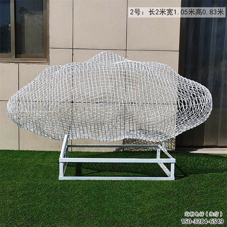 景观云梯雕塑 烤漆大型梯子雕塑 酒店云朵雕塑