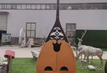 琵琶雕塑 欧式步行街乐器雕塑 大型音乐雕塑