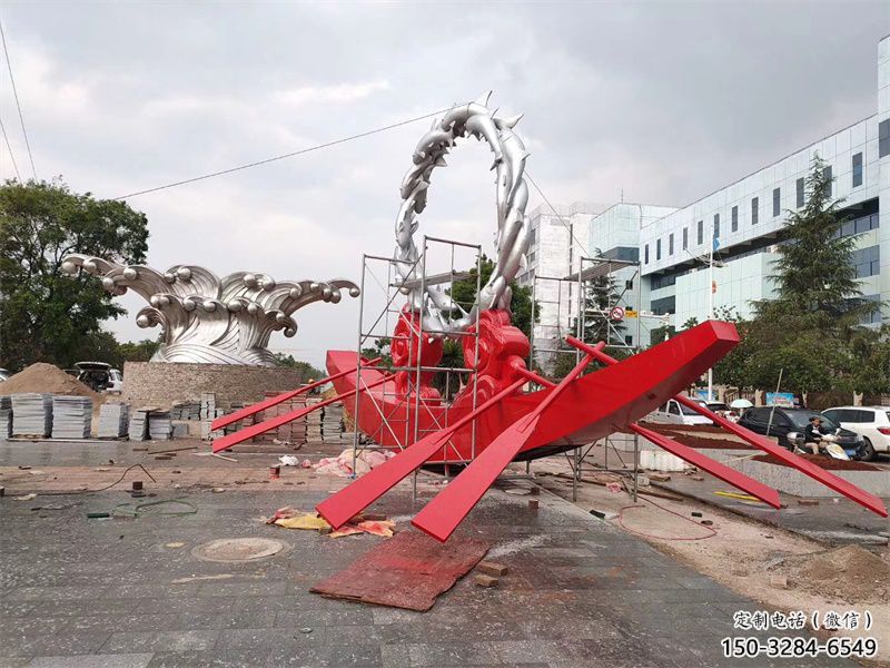 房地产龙舟雕塑 剪影划桨雕塑 锻造竞赛雕塑 房地产龙舟雕塑 剪影划桨雕塑 锻造竞赛雕塑