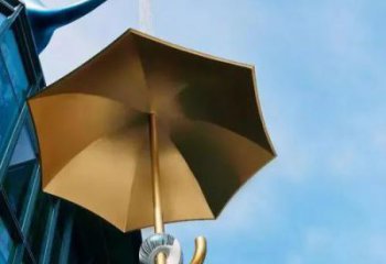 房地产雨伞雕塑 现代撑伞雕塑 几何民俗雕塑
