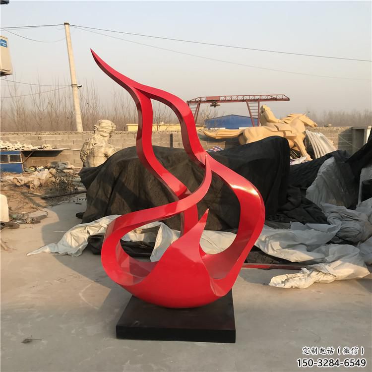 广场火把雕塑 抽象星火相传主题 烤漆篝火雕塑 广场火把雕塑 抽象星火相传主题 烤漆篝火雕塑
