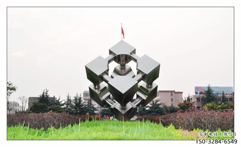 镂空立方体雕塑 喷水园林几何体雕塑 住宅小区雕塑 镂空立方体雕塑 喷水园林几何体雕塑 住宅小区雕塑