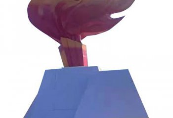 火把雕塑 欧式步行街星火相传主题 大型篝火雕塑