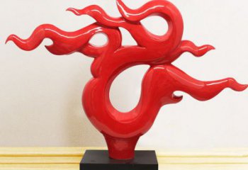 几何火把雕塑 发光公园篝火雕塑 大门口星火相传主题