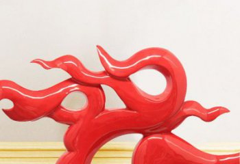 景观火把雕塑 彩绘剪纸星火相传主题 校园篝火雕塑