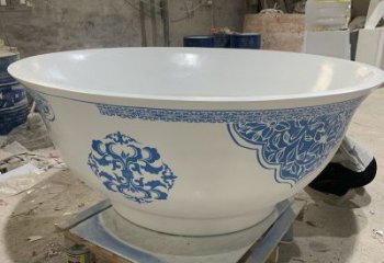 几何大碗雕塑 发光公园雕塑 大门口饭碗雕塑