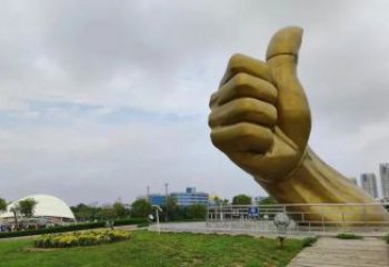 仿古拇指雕塑 腾飞大拇指雕塑 房地产点赞雕塑