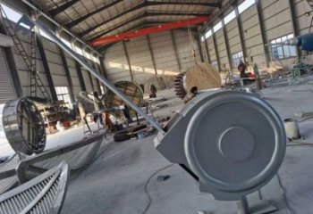 切面螺丝钉雕塑 灯光庭院工业雕塑 校园器械雕塑