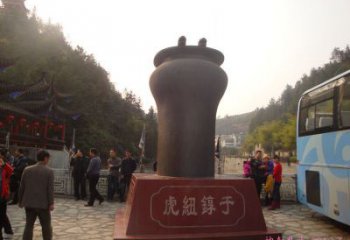 中式古币雕塑 哑光铜币雕塑 游乐场雕塑