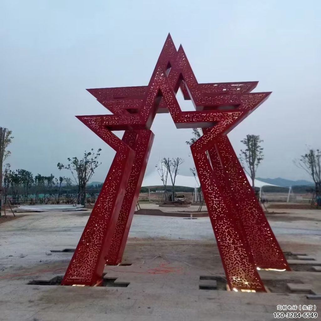 欧式五角星雕塑 抽象希望党建雕塑 景观红色文化 欧式五角星雕塑 抽象希望党建雕塑 景观红色文化