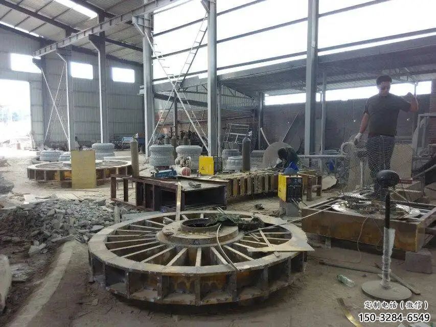 中式水车雕塑 哑光仿古雕塑 游乐场雕塑 中式水车雕塑 哑光仿古雕塑 游乐场雕塑