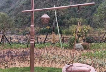 铸造天平雕塑 中式村口公平雕塑 景观天平秤雕塑