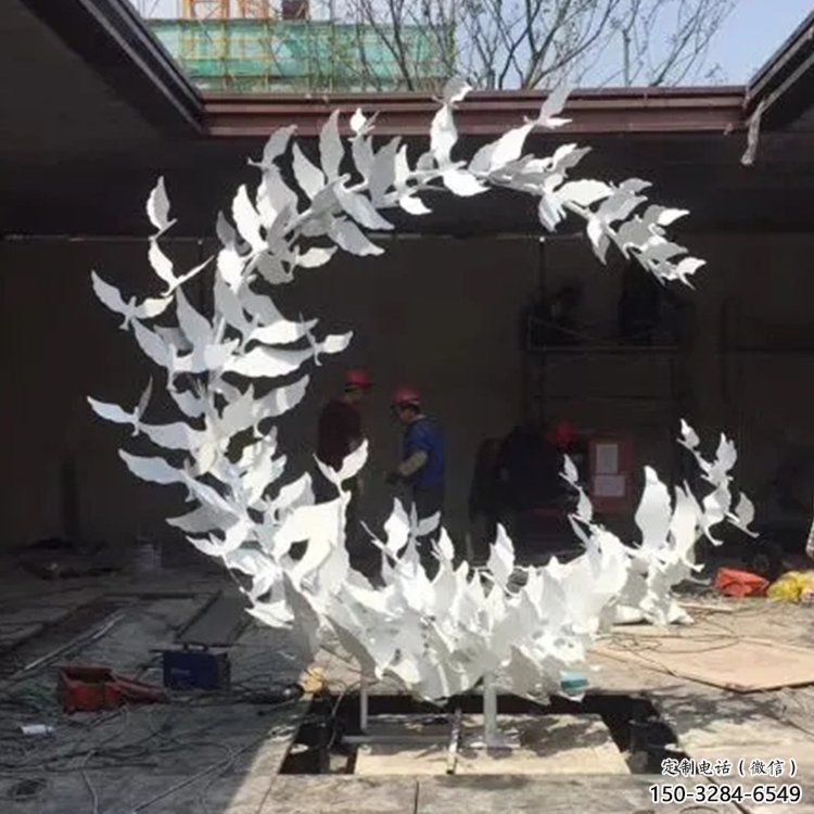 创意花环雕塑 哑光环形雕塑 公园雕塑 创意花环雕塑 哑光环形雕塑 公园雕塑