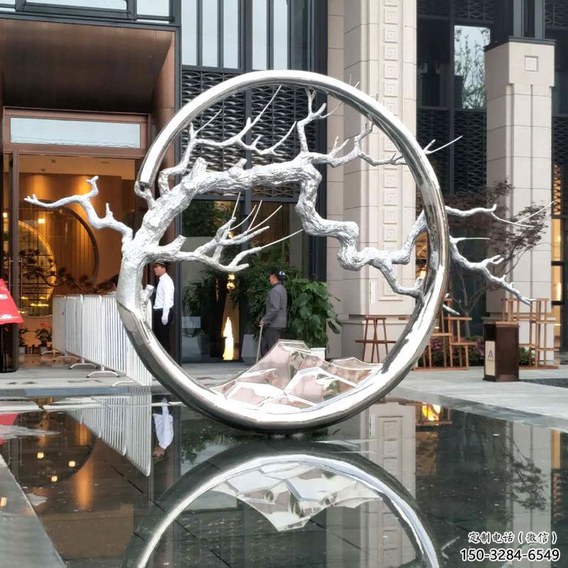 几何花环雕塑 发光公园雕塑 大门口环形雕塑 几何花环雕塑 发光公园雕塑 大门口环形雕塑