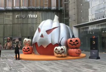 公园骷髅雕塑 户外鬼怪雕塑 抽象骷髅头雕塑
