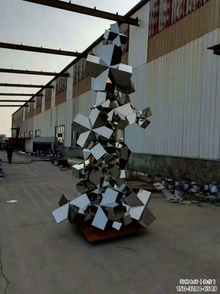 景观鹅卵石雕塑 剪影空心石雕塑 商业街雕塑