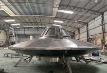 庭院飞碟雕塑 公园宇宙雕塑 锻造飞船雕塑