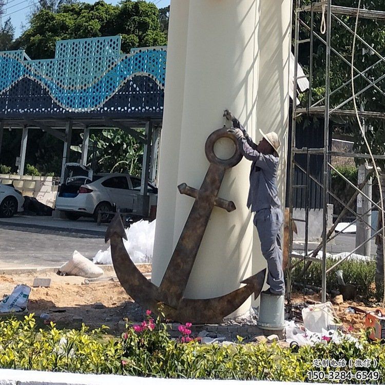 景观船锚雕塑 剪影码头雕塑 商业街雕塑 景观船锚雕塑 剪影码头雕塑 商业街雕塑