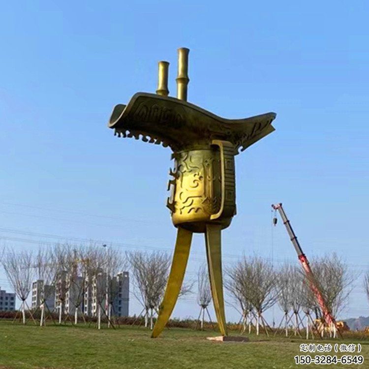 步行街酒尊雕塑 游乐场酒尊杯雕塑 铸造酒器雕塑 步行街酒尊雕塑 游乐场酒尊杯雕塑 铸造酒器雕塑