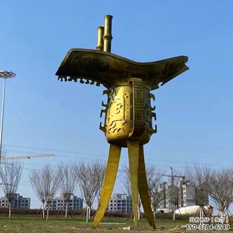 现代酒尊雕塑 大型别墅区酒尊杯雕塑 彩绘酒器雕塑 现代酒尊雕塑 大型别墅区酒尊杯雕塑 彩绘酒器雕塑