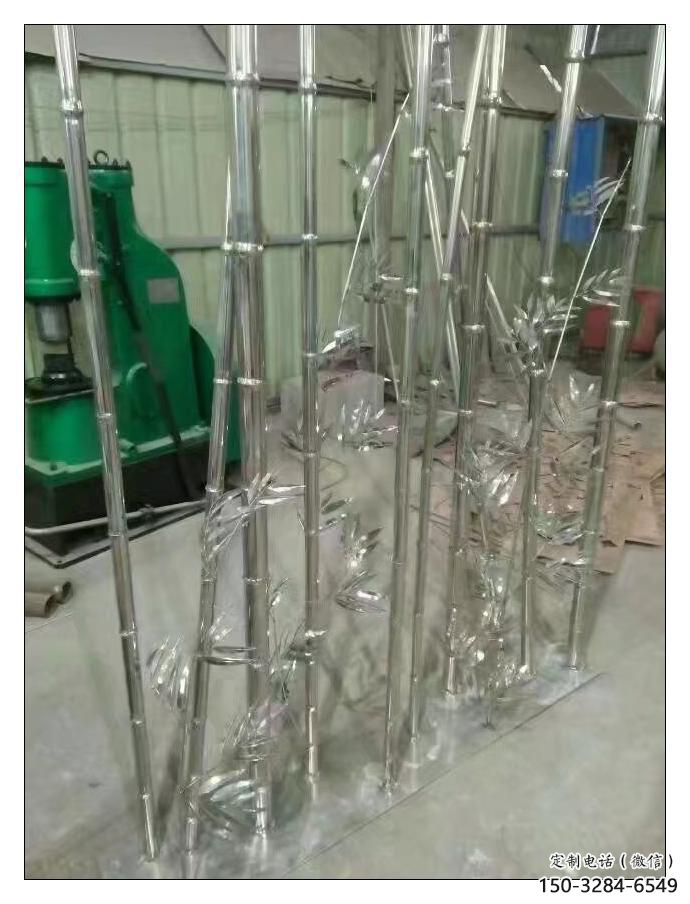 哑光竹叶雕塑 拉丝竹类雕塑 步行街植物雕塑 哑光竹叶雕塑 拉丝竹类雕塑 步行街植物雕塑