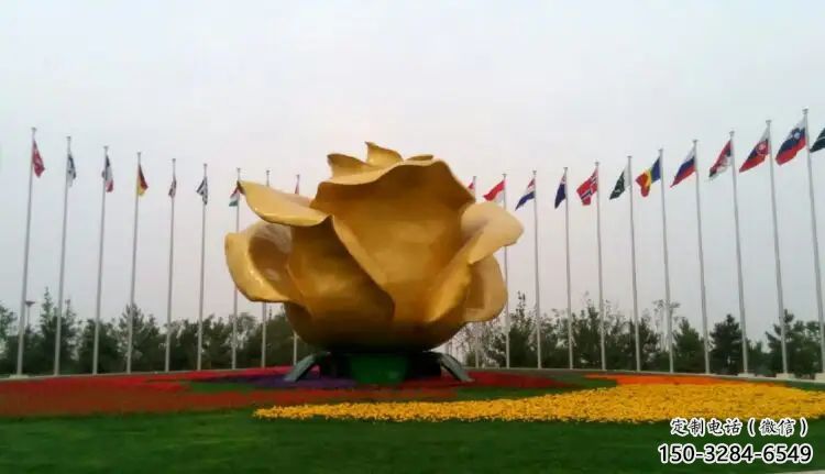 几何月季花雕塑 发光公园花朵雕塑 大门口花卉雕塑 几何月季花雕塑 发光公园花朵雕塑 大门口花卉雕塑