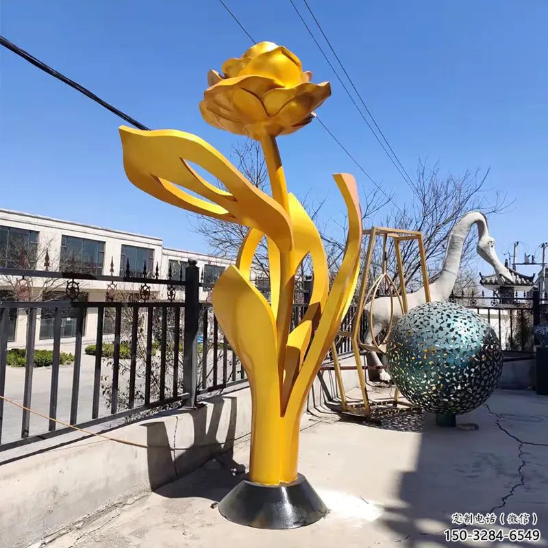 剪影月季花雕塑 喷水园林花朵雕塑 餐饮店花卉雕塑 剪影月季花雕塑 喷水园林花朵雕塑 餐饮店花卉雕塑