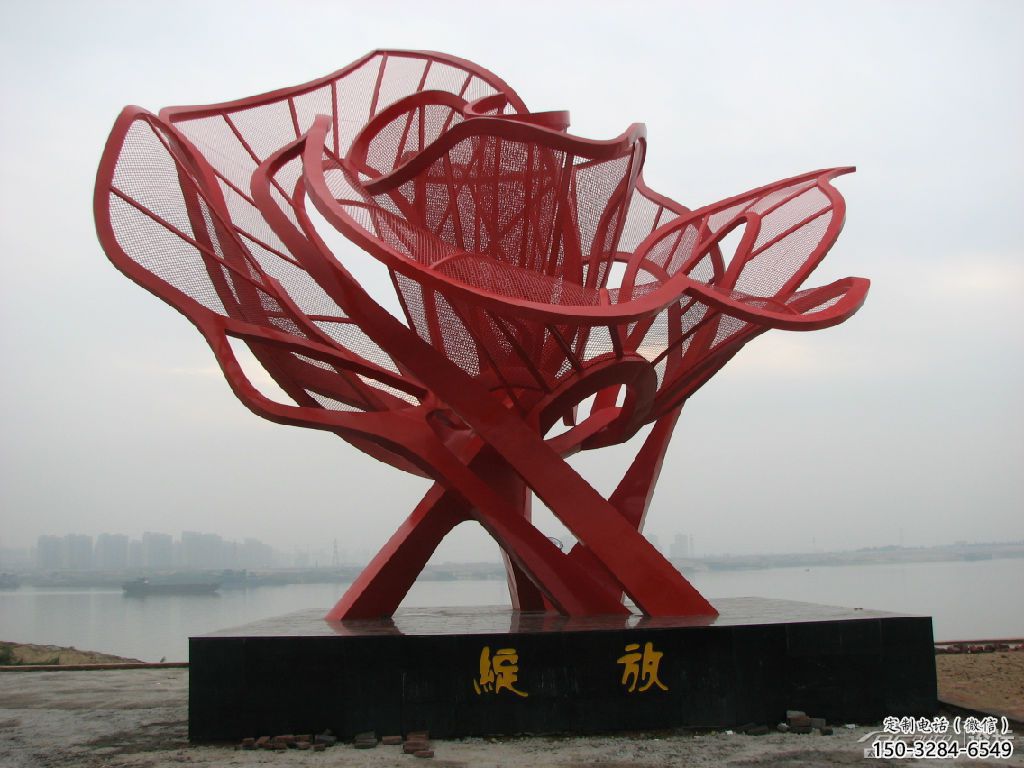 景观月季花雕塑 烤漆大型花卉雕塑 酒店花朵雕塑 景观月季花雕塑 烤漆大型花卉雕塑 酒店花朵雕塑