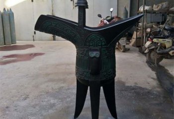 公园酒尊雕塑 镜面公园酒尊杯雕塑 景观酒器雕塑