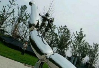 庭院莲藕雕塑 公园雕塑 锻造莲科雕塑