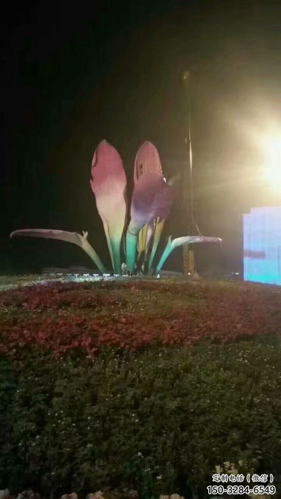 彩绘兰花雕塑 景观雕塑 街头玉兰花雕塑 彩绘兰花雕塑 景观雕塑 街头玉兰花雕塑