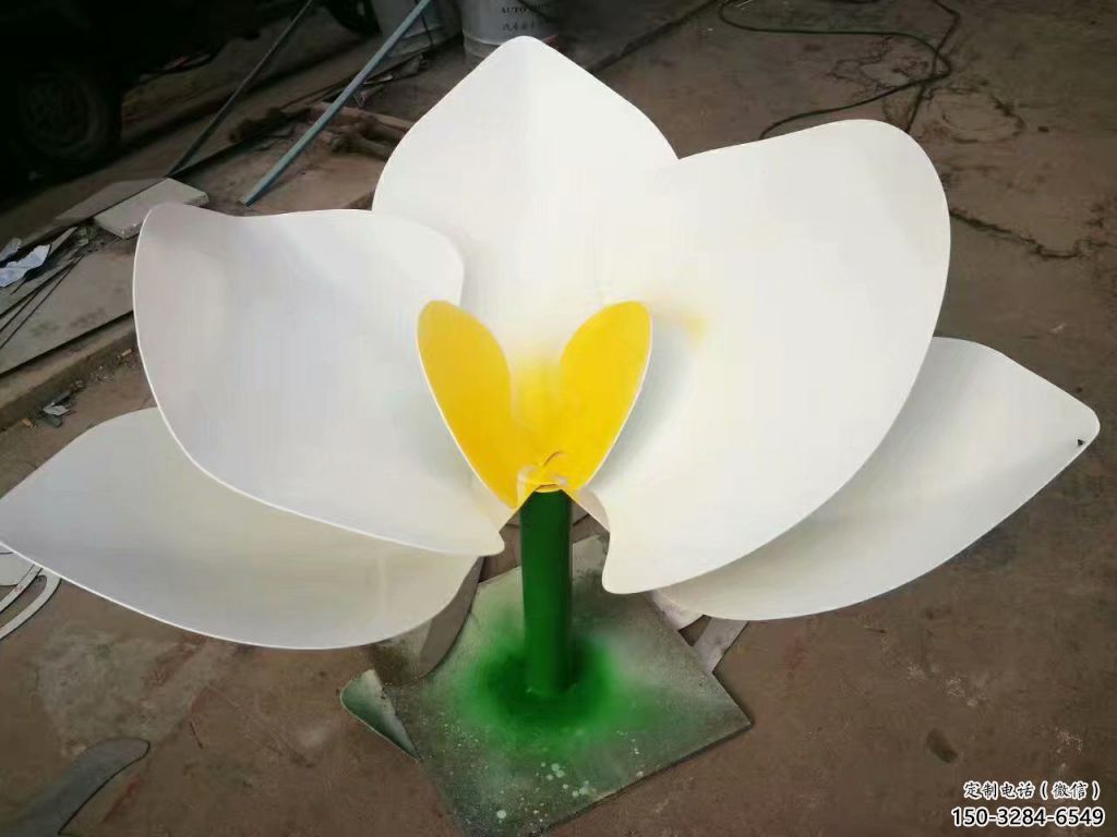锻造兰花雕塑 景观雕塑 户外玉兰花雕塑