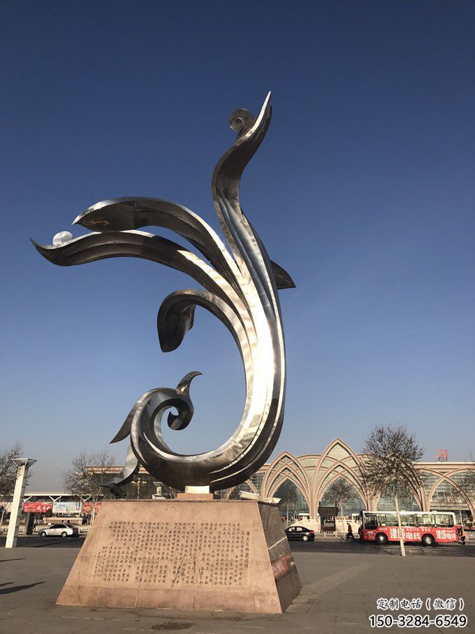 房地产兰花雕塑 剪影玉兰花雕塑 锻造雕塑 房地产兰花雕塑 剪影玉兰花雕塑 锻造雕塑