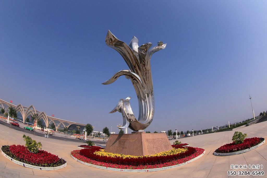 几何兰花雕塑 发光公园雕塑 大门口玉兰花雕塑 几何兰花雕塑 发光公园雕塑 大门口玉兰花雕塑