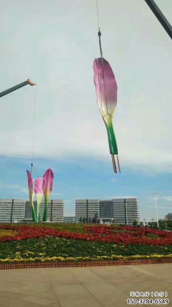 景观兰花雕塑 剪影玉兰花雕塑 商业街雕塑 景观兰花雕塑 剪影玉兰花雕塑 商业街雕塑