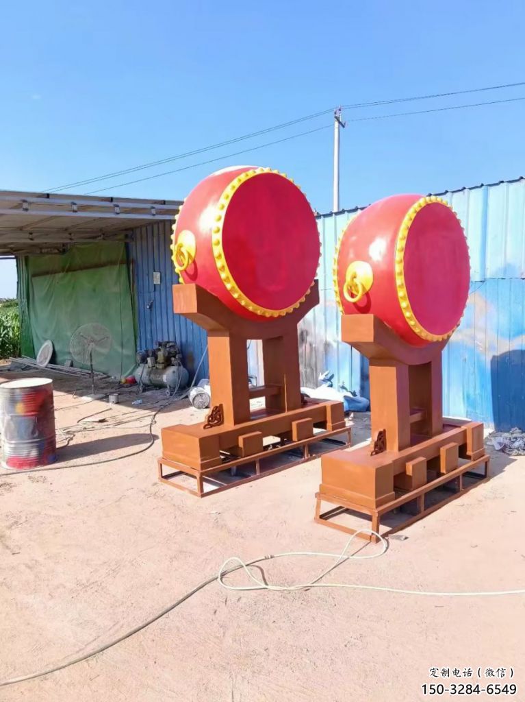景观战鼓雕塑 剪影喜庆雕塑 商业街民族雕塑 景观战鼓雕塑 剪影喜庆雕塑 商业街民族雕塑