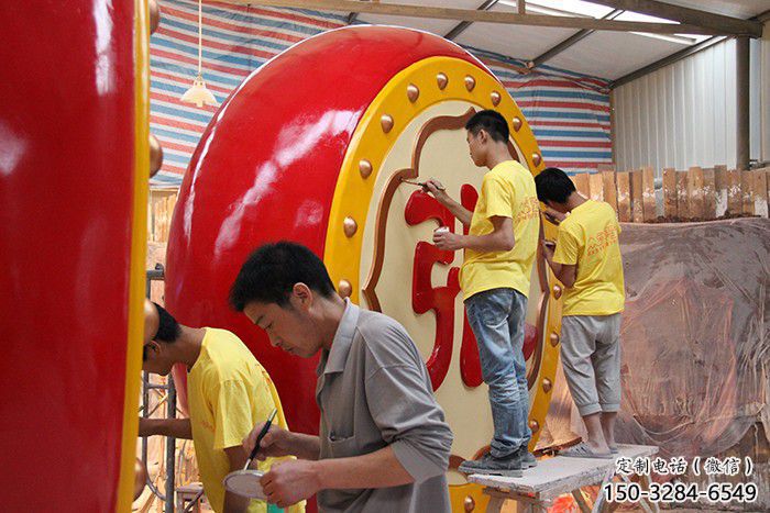 景观战鼓雕塑 烤漆大型喜庆雕塑 酒店民族雕塑 景观战鼓雕塑 烤漆大型喜庆雕塑 酒店民族雕塑